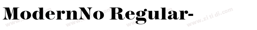 ModernNo Regular字体转换